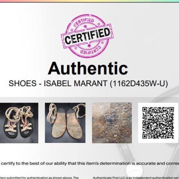 Isabel Marant Women's Beige Red Leather Strap Sandals Size EUR 40 w/COA - Picture 7 of 8